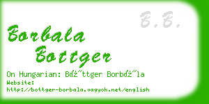 borbala bottger business card